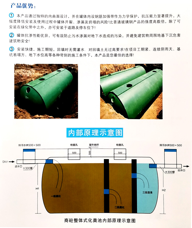 万山玻璃钢化粪池